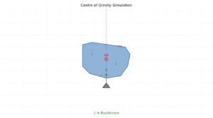 Centre of Gravity Simulator in Book